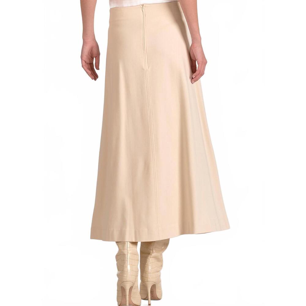 NEW ELAN cynthia midi flair skirt in cream - Picture 4 of 4